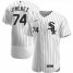 Chicago White Sox #74 Eloy Jimenez Mens Nike White Home 2020 Authentic Player MLB Jersey