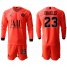 Paris Saint-Germain #23 Draxler Red Jordan Long Sleeves Soccer Club Jersey