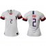 Womens USA #2 Pugh Home Soccer Country Jersey