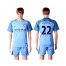 Manchester City #22 Clichy Home Soccer Club Jersey