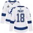 Adidas Tampa Bay Lightning #18 Ondrej Palat White Road Authentic Womens 2020 Stanley Cup Champions Stitched NHL Jersey