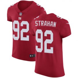 Nike New York Giants #92 Michael Strahan Red Alternate Mens Stitched NFL Vapor Untouchable Elite Jersey
