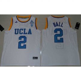UCLA Bruins #2 Lonzo Ball White Authentic Basketball Stitched NCAA Jersey