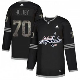 Adidas Washington Capitals #70 Braden Holtby Black_1 Authentic Classic Stitched NHL Jersey
