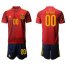 Spain Personalized Home Soccer Country Jersey