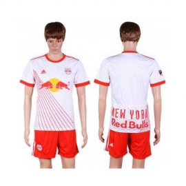 Red Bull Blank White Home Soccer Club Jersey