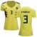Womens Colombia #3 O.Murillo Home Soccer Country Jersey
