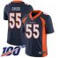 Nike Denver Broncos #55 Bradley Chubb Navy Blue Alternate Mens Stitched NFL 100th Season Vapor Limited Jersey
