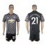 Manchester United #21 Ander Herrera Black Soccer Club Jersey