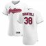 Cleveland Indians #38 Cal Quantrill Mens Nike White Home 2020 Authentic Team MLB Jersey