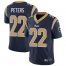 Nike Los Angeles Rams #22 Marcus Peters Navy Blue Team Color Mens Stitched NFL Vapor Untouchable Limited Jersey