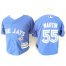 Toddler Toronto Blue Jays #55 Russell Martin Blue Cool Base Stitched MLB Jersey