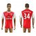 Arsenal #34 Coquelin Home Soccer Club Jersey