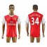 Arsenal #34 Coquelin Home Soccer Club Jersey