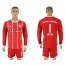 Bayern Munchen #1 Neuer Home Long Sleeves Soccer Club Jersey