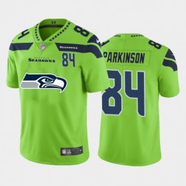 Seattle Seahawks #84 Colby Parkinson Green Mens Nike Big Team Logo Player Vapor Limited NFL Jersey