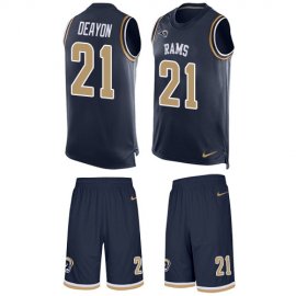 Nike Los Angeles Rams #21 Donte Deayon Navy Blue Team Color Mens Stitched NFL Limited Tank Top Suit Jersey