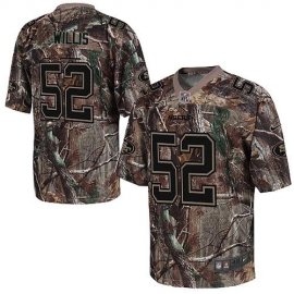 Nike San Francisco 49ers #52 Patrick Willis Camo Mens Stitched NFL Realtree Elite Jersey