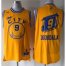 Golden State Warriors #9 Andre Iguodala Gold Throwback The City Stitched NBA Jersey