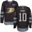 Adidas Anaheim Ducks #10 Corey Perry Black 1917-2017 100th Anniversary Stitched NHL Jersey