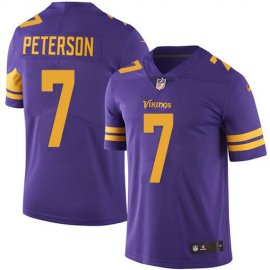 Nike Minnesota Vikings #7 Patrick Peterson Purple Mens Stitched NFL Limited Rush Jersey