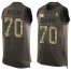 Nike New York Giants #70 Kevin Zeitler Green Mens Stitched NFL Limited Salute To Service Tank Top Jersey