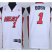 Miami Heat 1 Bosh White Mesh Swingman Jersey Cheap