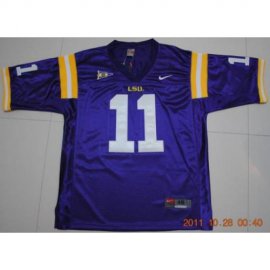 LSU Tigers 11 Spencer Ware Purple NCAA Jerseys
