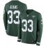 Nike New York Jets #33 Jamal Adams Green Team Color Mens Stitched NFL Limited Therma Long Sleeve Jersey