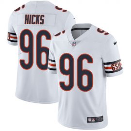 Nike Chicago Bears #96 Akiem Hicks White Mens Stitched NFL Vapor Untouchable Limited Jersey