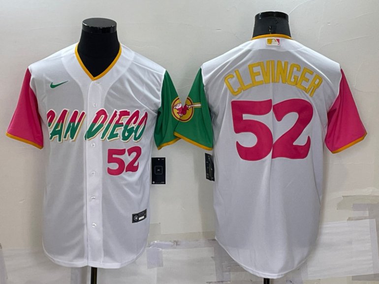 Padres 52 Mike Clevinger White Nike 2022 City Connect Cool Base Jerseys Padres 52 Mike Clevinger White Nike 2022 City Connect Cool Base Jerseys