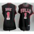 Cheap Women Chicago Bulls 1 Derrick Rose Black Vibe Fashion Revolution 30 Swingman Jersey
