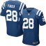 Nike Indianapolis Colts #28 Marshall Faulk Royal Blue Team Color Mens Stitched NFL Elite Jersey