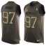 Nike Cincinnati Bengals #97 Geno Atkins Green Mens Stitched NFL Limited Salute To Service Tank Top Jersey