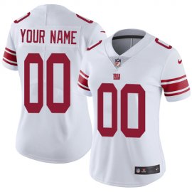 Nike New York Giants Customized White Stitched Vapor Untouchable Limited Womens NFL Jersey