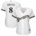 Milwaukee Brewers #8 Ryan Braun White Womens Fashion Stitched MLB Jersey