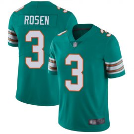 Nike Miami Dolphins #3 Josh Rosen Aqua Green Alternate Mens Stitched NFL Vapor Untouchable Limited Jersey