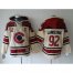 Colorado Avalanche #92 Gabriel Landeskog Cream Sawyer Hooded Sweatshirt Stitched NHL Jersey