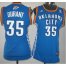 Cheap Women Oklahoma City Thunder 35 Kevin Durant Blue Swingman Jersey