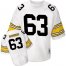 Mitchell And Ness Pittsburgh Steelers #63 Dermontti Dawson White Stitched NFL Jersey