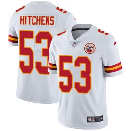 Nike Kansas City Chiefs #53 Anthony Hitchens White Mens Stitched NFL Vapor Untouchable Limited Jersey