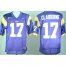 LSU Tigers 17# Morris Claiborne Purple College Football NCAA Jersey