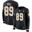 Nike New Orleans Saints #89 Josh Hill Black Team Color Womens Stitched NFL Limited Therma Long Sleeve Jersey