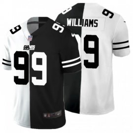 New York New York Giants #99 Leonard Williams Mens Black V White Peace Split Nike Vapor Untouchable Limited NFL Jersey