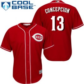 Cincinnati Reds #13 Dave Concepcion Red Cool Base Stitched Youth MLB Jersey