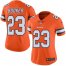 Nike Denver Broncos #23 Devontae Booker Orange Womens Stitched NFL Limited Rush Jersey