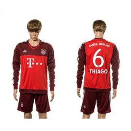 Bayern Munchen #6 Thiago Goalkeeper Long Sleeves Soccer Club Jersey