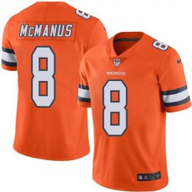 Nike Denver Broncos #8 Brandon McManus Orange Mens Stitched NFL Limited Rush Jersey