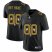 New Orleans Saints Custom Mens Nike Team Logo Dual Overlap Limited NFL Jersey Black