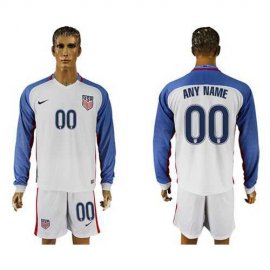 USA Personalized Home Long Sleeves Soccer Country Jersey